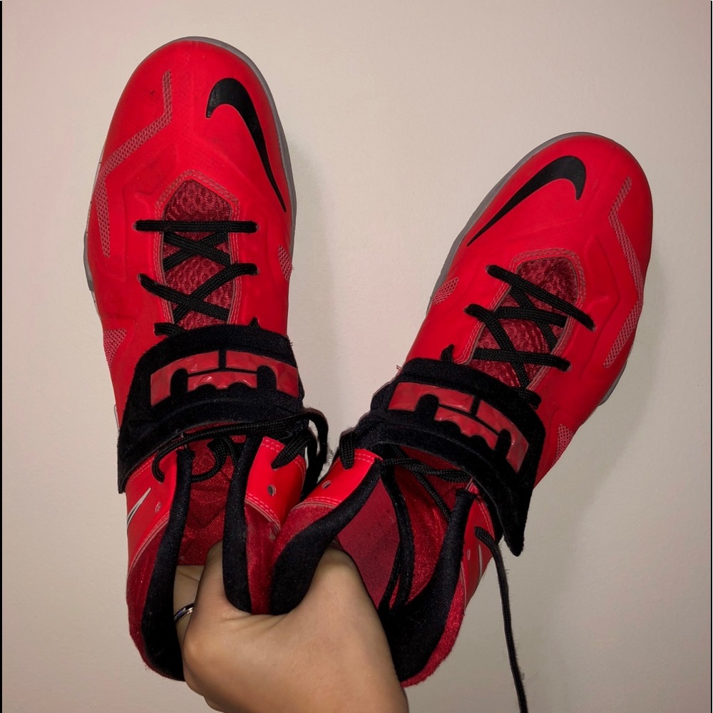 Red Nike shoes Men Size 10.5